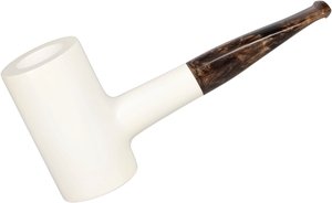 White Pipes Meerschaum Poker XL