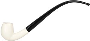 White Pipes Meerschaum Churchwarden Bent