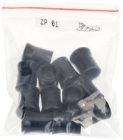 Lubinski Soft Pipe Bits Schwarz Gro&szlig; (12 St&uuml;ck)