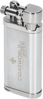 CIGARWORLD PIPES Pfeifenfeuerzeug Silber mit Logo