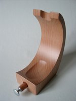 Pfeifenzubehör Pfeifenständer  Guy Janot 1er Halbmond Buche mit Stopfer (7010)
