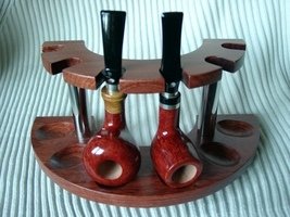 Pfeifenzubehör Pfeifenständer  Guy Janot 6er Bubinga (7215)