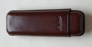 Zigarrenzubehör Etui  Guy Janot 2er Corona-Etui Braun 8073