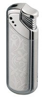 Zigarrenzubehör Feuerzeug  Colibri Silber/Satin mit Dekor (291184)