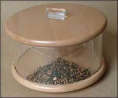 Pfeifenzubehör Tabaktöpfe  Guy Janot Buche Tabakbar hell, Plexiglas weiß (7021)