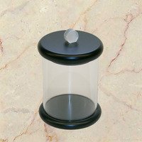 Pfeifenzubehör Tabaktöpfe  Guy Janot Buche schwarz Plexiglas weiss (7120)