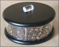 Pfeifenzubehör Tabaktöpfe  Guy Janot Buche Tabakbar 4er schwarz Plexiglas weiss (7121)