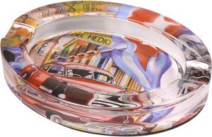 Zigarrenzubehör Aschenbecher  Classic Glas Cuba Design Auto (523581)