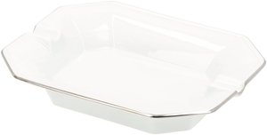 Zigarrenzubehör Aschenbecher  Classic China white with platinum rim medium (617020)
