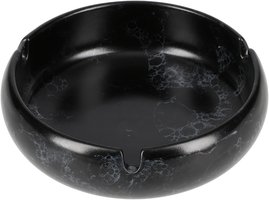 Zigarrenzubehör Aschenbecher  Classic black marbled Ceramic with 3 Shelves (6610033)