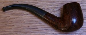 Pfeifen Serienpfeifen  Dunhill Pipes Bruyere - braun, gebogene Form (4102F)