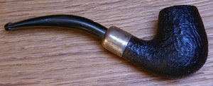 Pfeifen Serienpfeifen  Dunhill Pipes Rustiziert mit Sterlingsilber Zwischenring (3102)