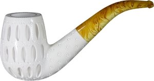 Pfeifen Serienpfeifen  A. Bauer Bent Graviert (13756)