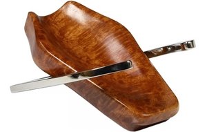 Pfeifenzubehör Pfeifenständer  Kopp 1er Bruyere/Chrom (101/1)