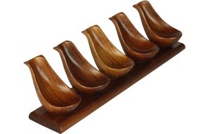 Pfeifenzubehör Pfeifenständer  Rozzino afrikanisches Kalaoholz 5er (729)