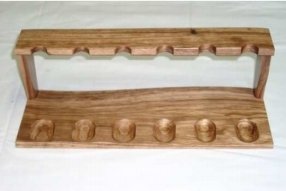 Pfeifenzubehör Pfeifenständer  Guy Janot 6er Zebrano (7661)