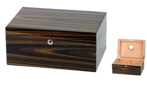 Zigarrenzubehör Humidor  Passatore Ebenholz für ca. 100 Zigarren (563431)