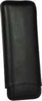 Zigarrenzubehör Etui  Martin Wess 3er smooth schwarz (595) (10411)