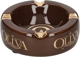 Oliva Aschenbecher NUB Braun Rund