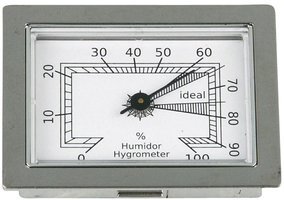 Zigarrenzubehör Humidorzubehör  Classic chrom rechteckig (596161)