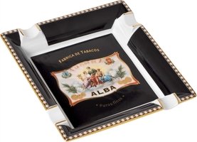 Elie Bleu Ashtray La Flor de Alba black 4er