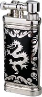 Pfeifenzubehör Pfeifenfeuerzeug  Sillems Dragon Emaille schwarz (1989S)