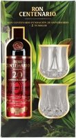 Ron Centenario Rum Fundacion 20 Jahre (0,7 l / 40 % vol.) im Geschenkset mit 2 Tumblern
