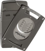 Xikar Ultra Slim Xi Cutter & Lighter Gunmetal 1907gm