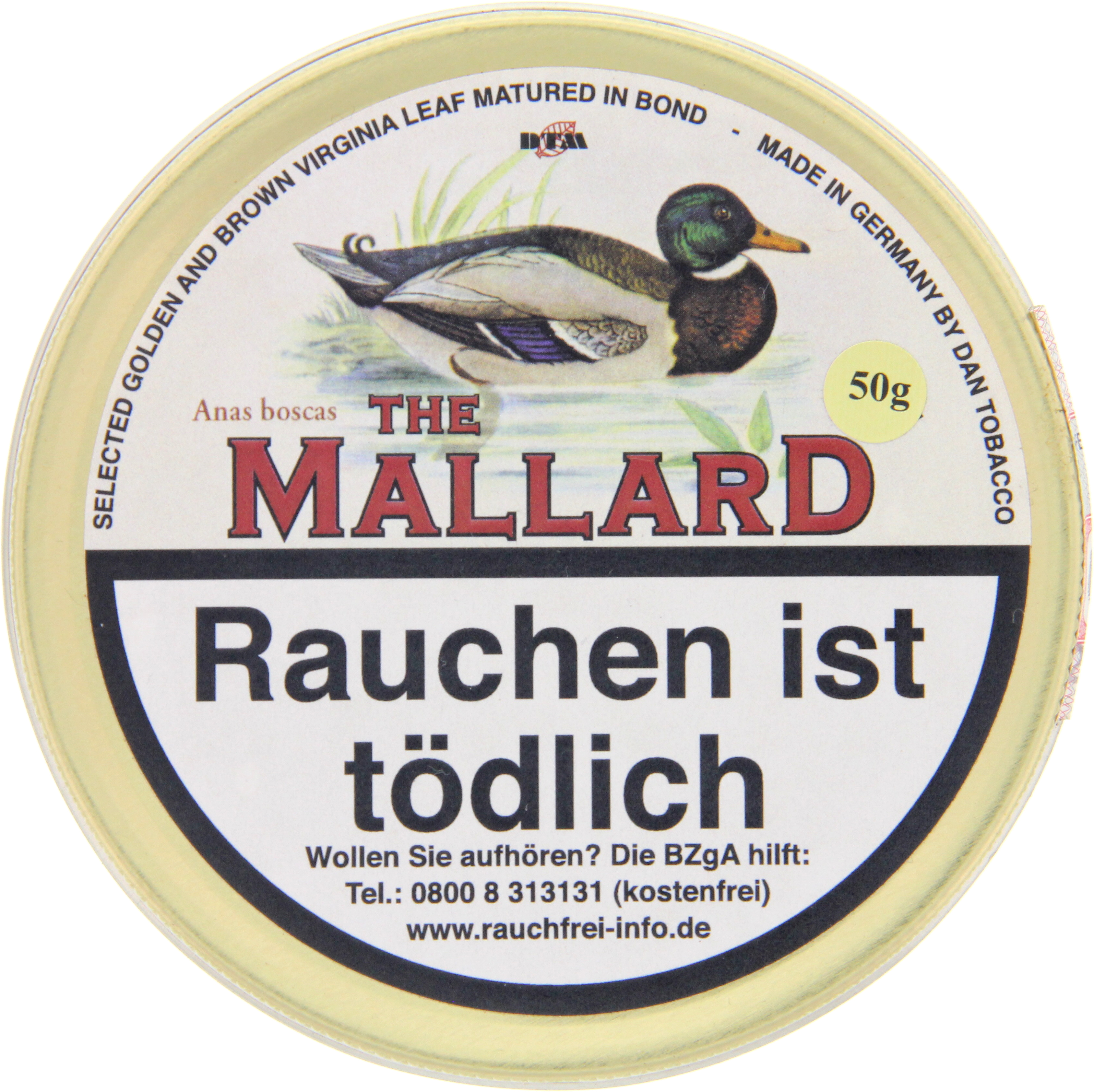 Dan Tobacco DTM Pipe Tobacco The Mallard (ehemals The Mellow Mallard) 50g  Dose
