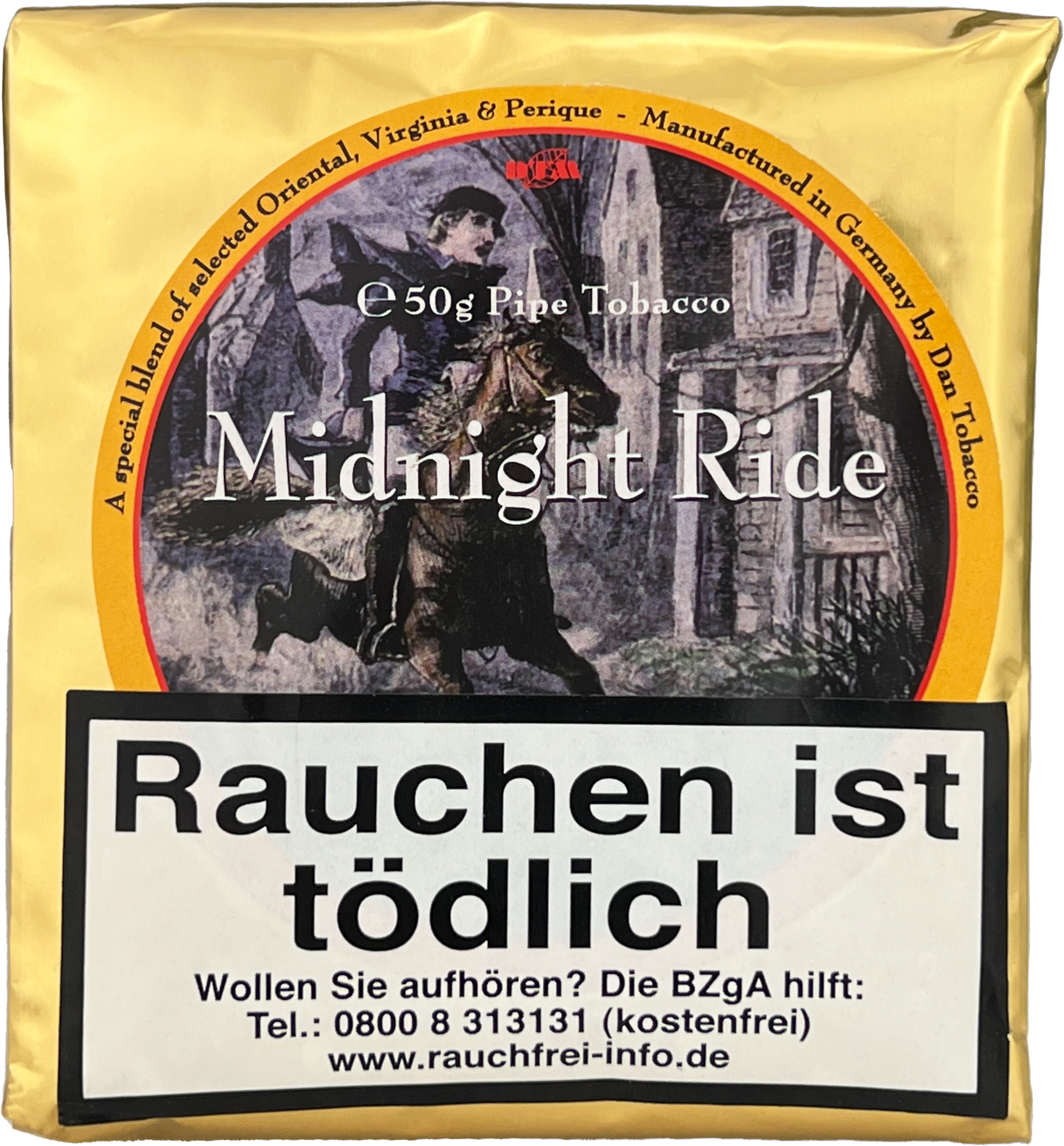 Dan Tobacco DTM Pipe Tobacco Midnight Ride 250g Pough