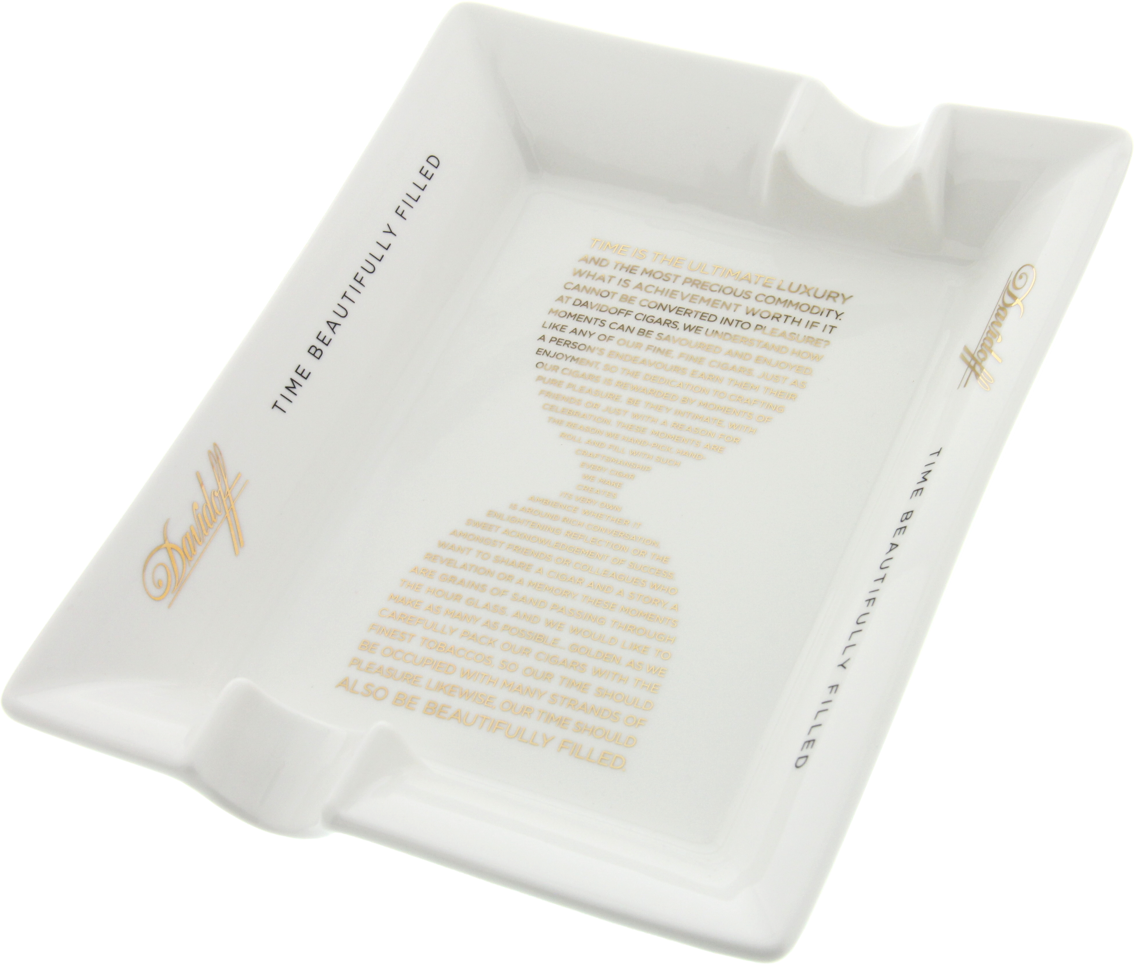 Davidoff Ashtray Time beautifully filled weiß (40000060