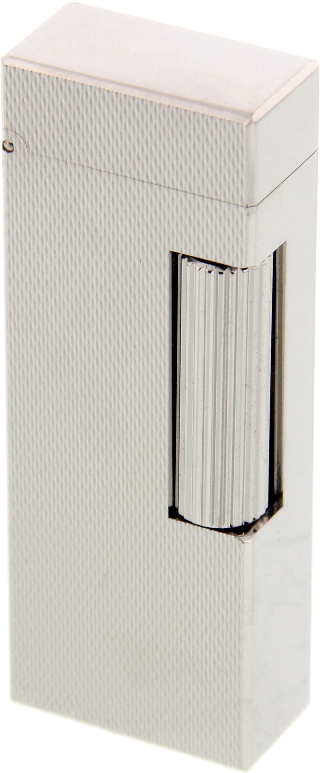 Dunhill Rollagas Lighters Palladium Plated Barley Finish