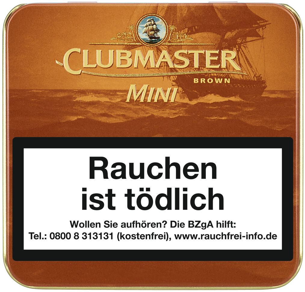 Clubmaster Superior Flavour Mini OHNE Filter Brown No. 233 (früher  CHOCOLATE) | Cigarworld.de Zigarillos Sonstige Herkunft