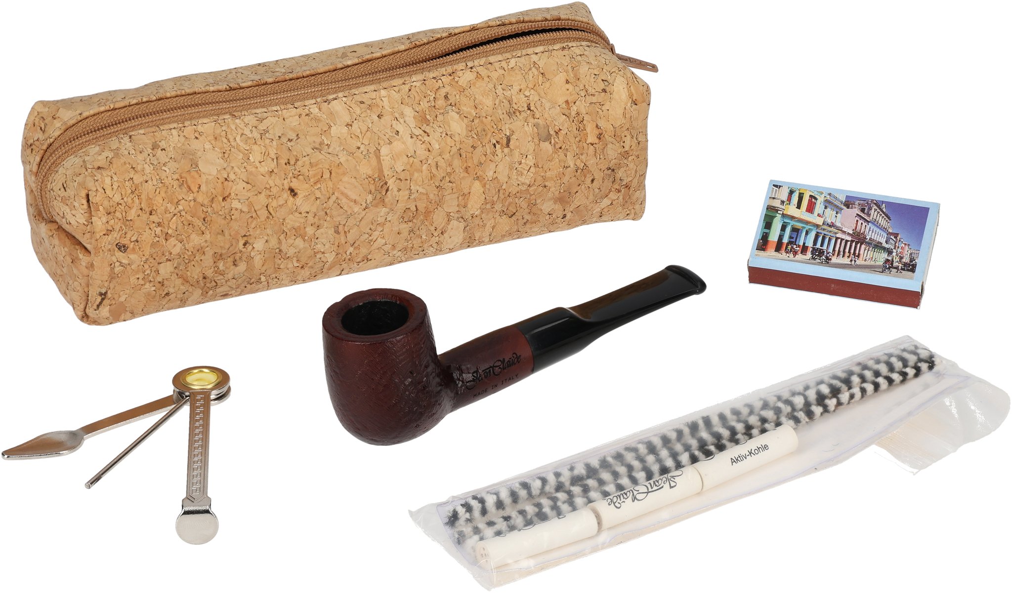 Jean Claude Pfeifenset Kork Natur_01