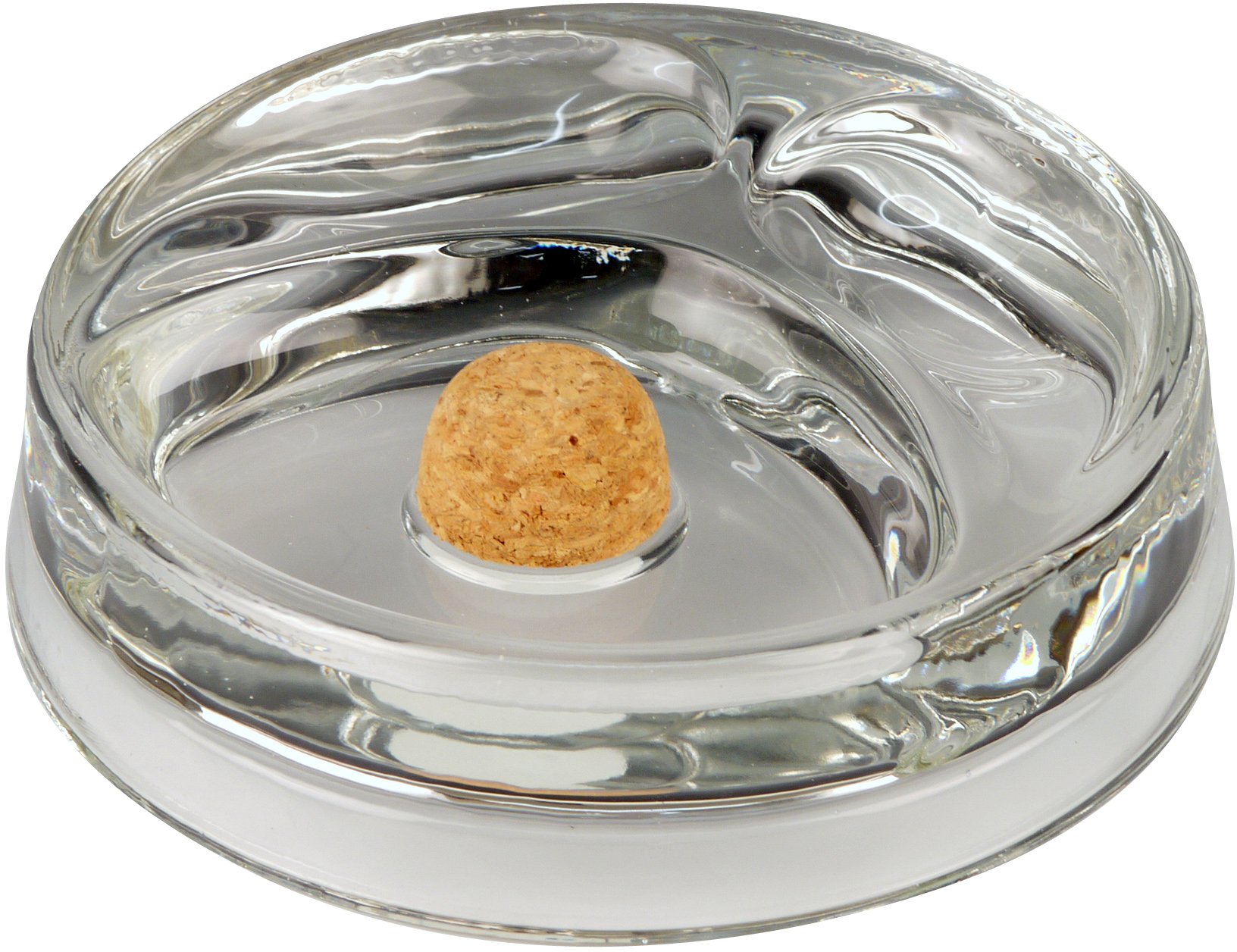 Classic Pfeifenascher Glas 2 Ablagen rund (520831)