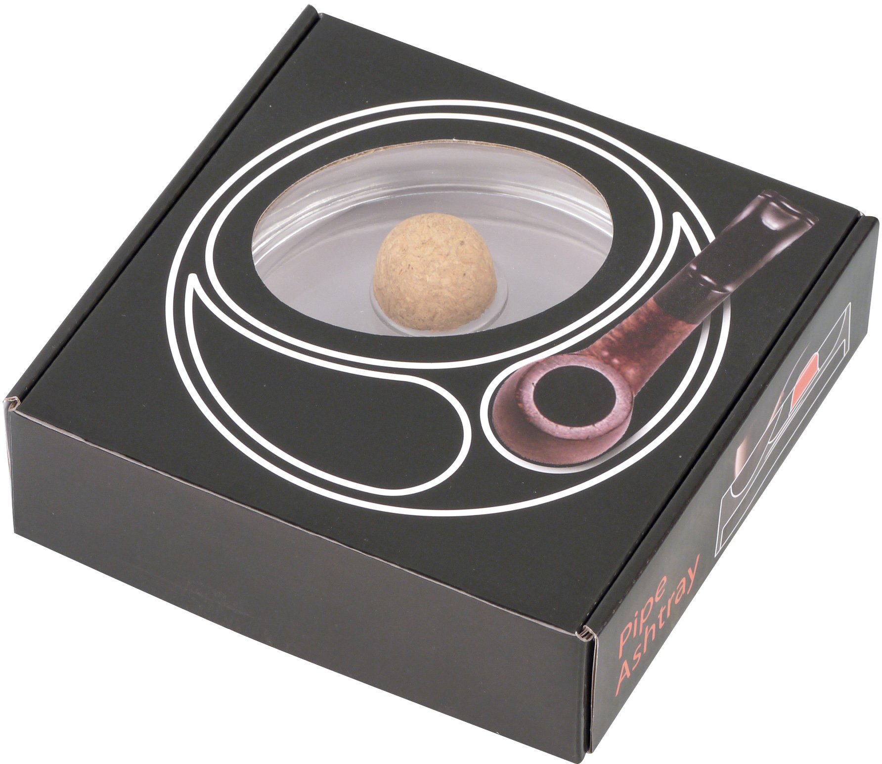 Classic Pfeifenascher Glas 2 Ablagen rund (520831) Verpackung