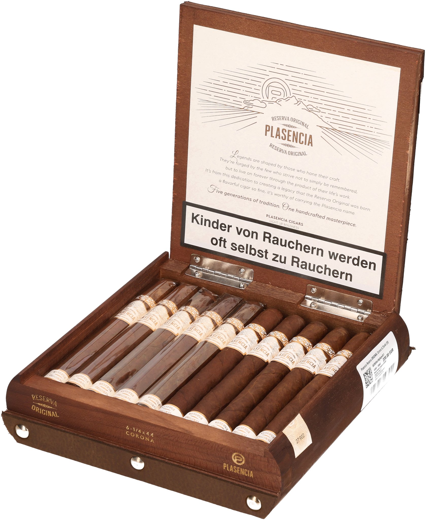 Plasencia Reserva Original Corona_Kiste Offen