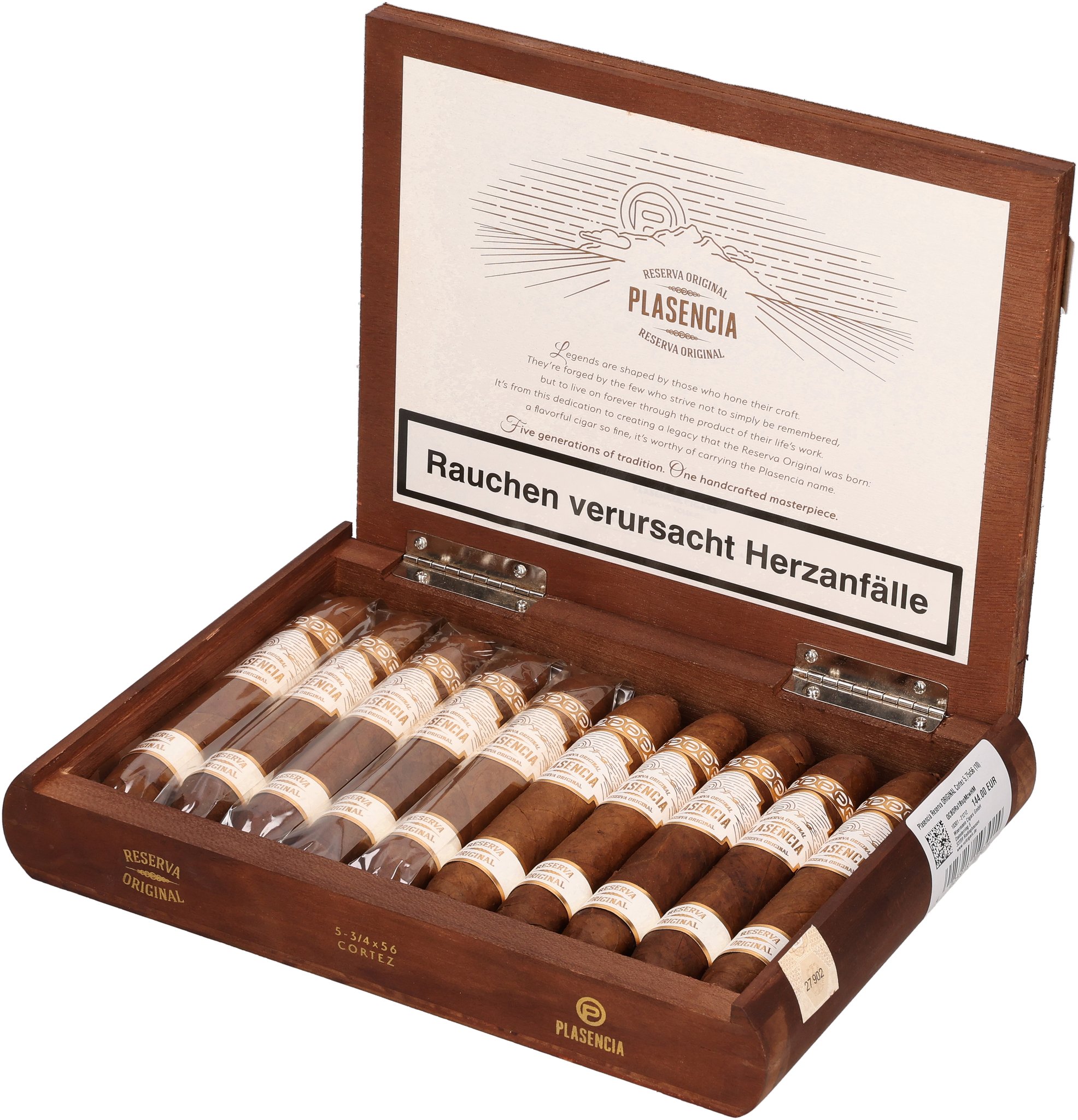Plasencia Reserva Original Cortez_Kiste Offen