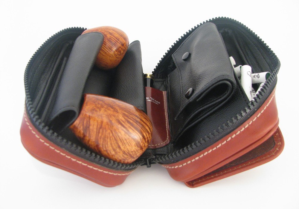 Martin Wess 118 Pfeifentaschen P 9 Pfeifentasche für 2 Pfeifen Detailbild
