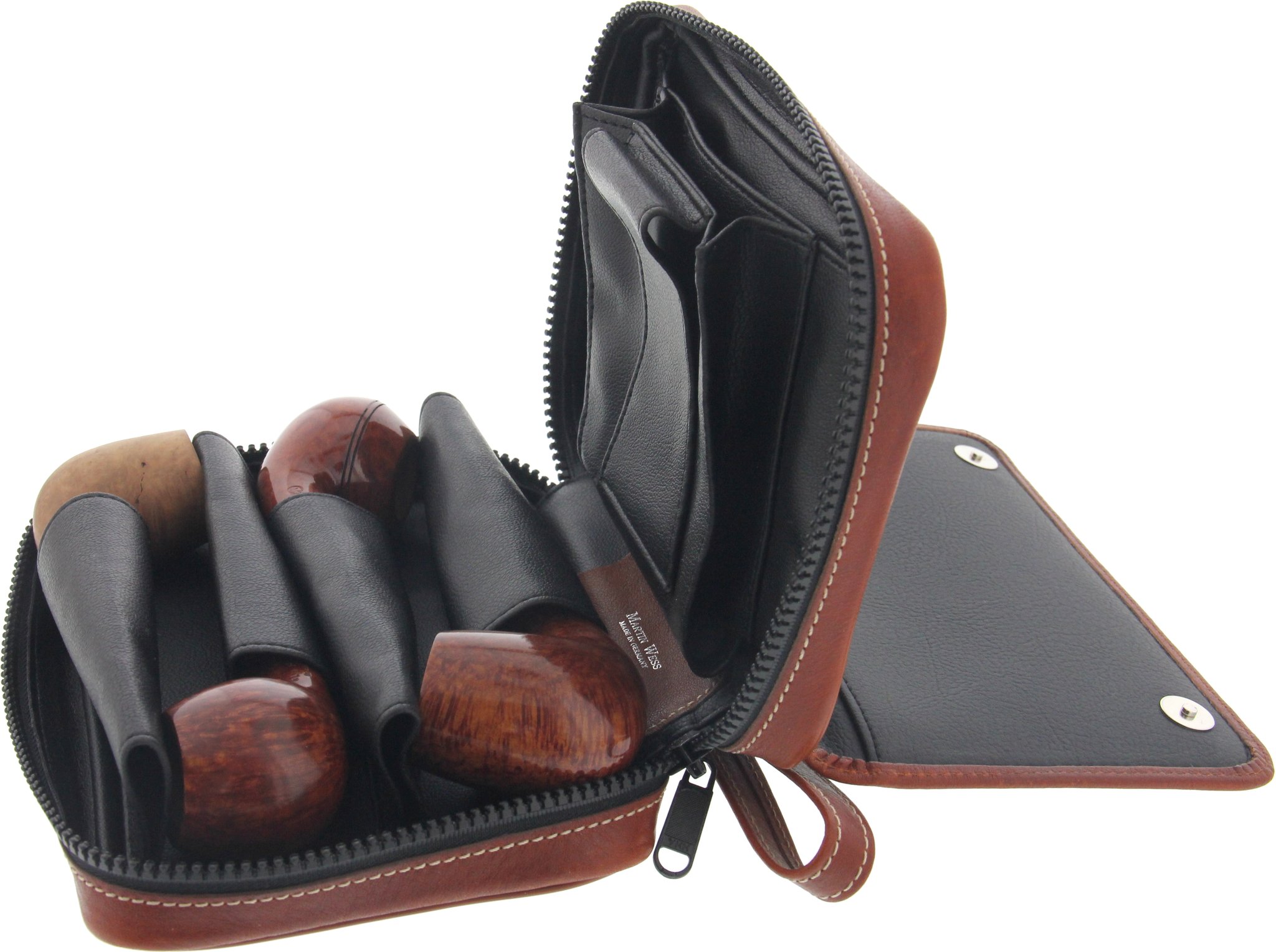 Martin Wess 118 Pfeifentaschen P 15 Pfeifentasche für 4 Pfeifen Detailbild 1