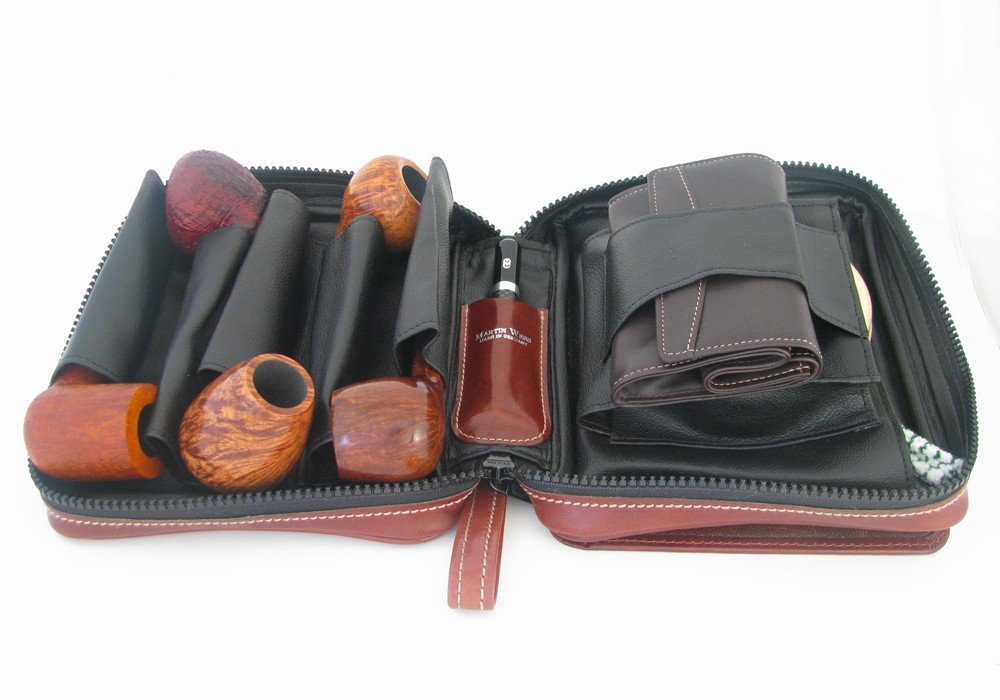 Martin Wess 118 Pfeifentaschen P 45 Pfeifentasche für 5 Pfeifen Detailbild