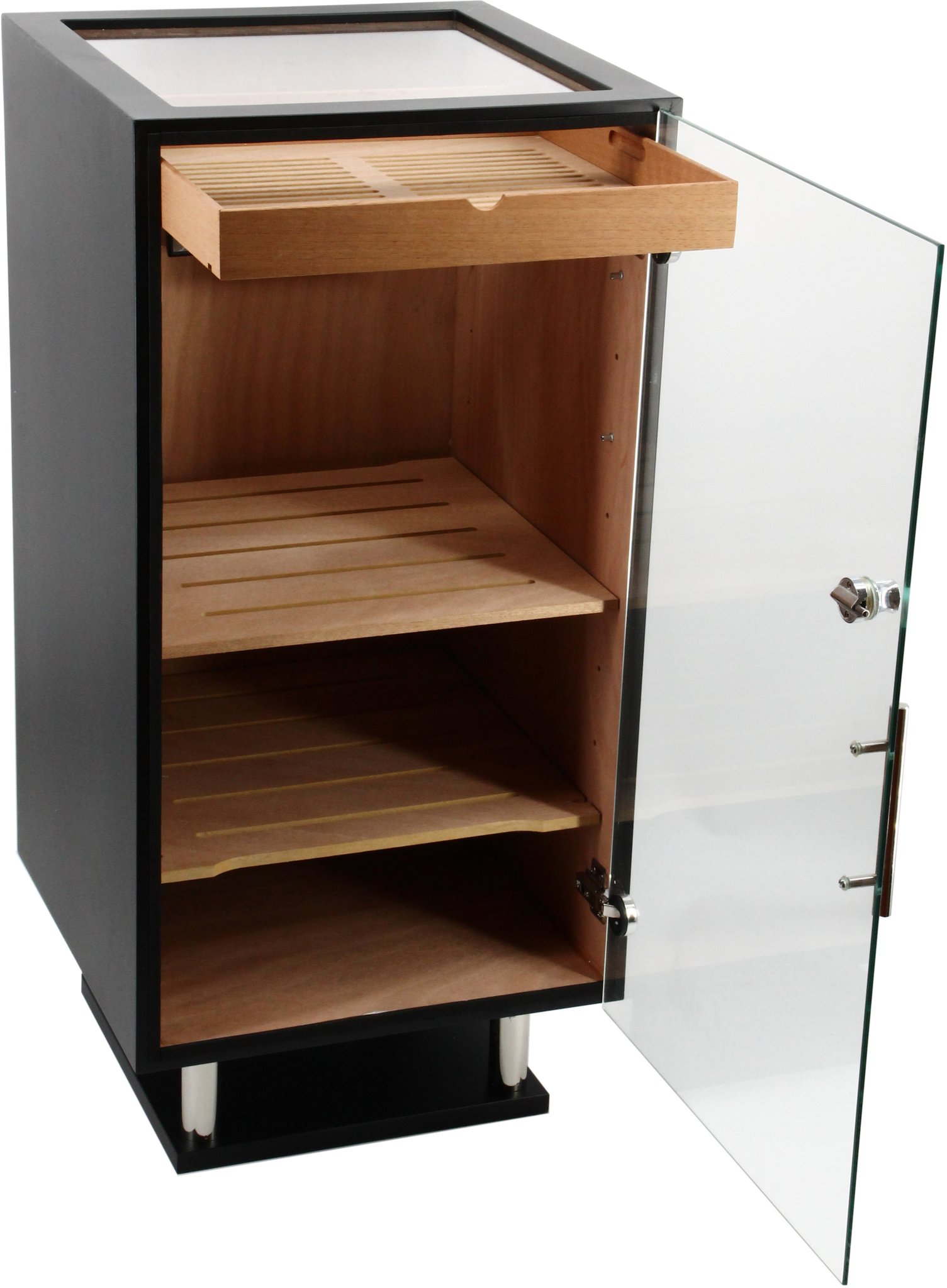 Adorini Prato Deluxe Humidorschrank für bis zu 800 Zigarren offen