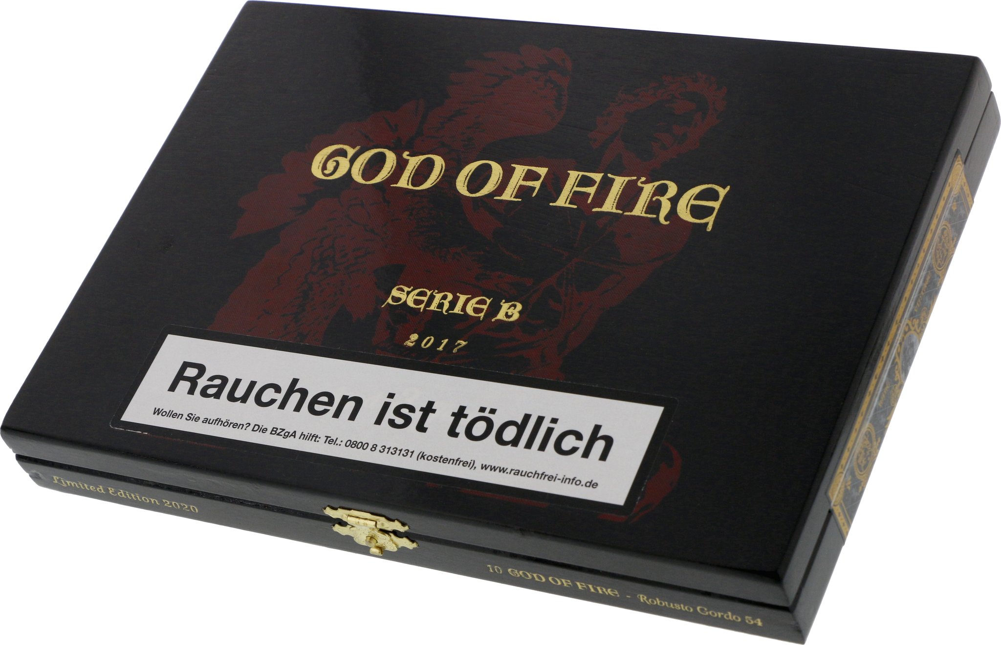 God of Fire by Arturo Fuente Serie B 2017 Robusto (Limited Edition 2020) Kiste