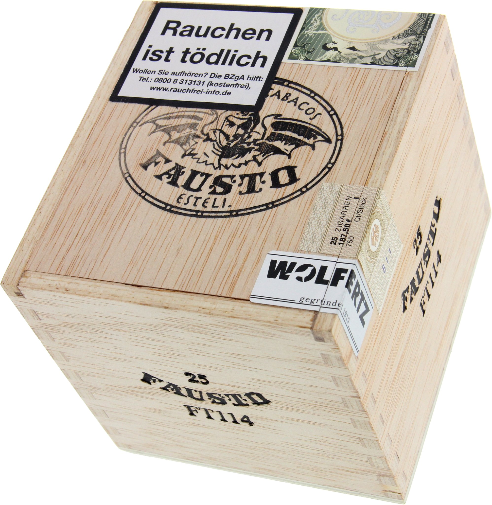 Tatuaje Fausto FT 114 (Short Robusto) Kiste