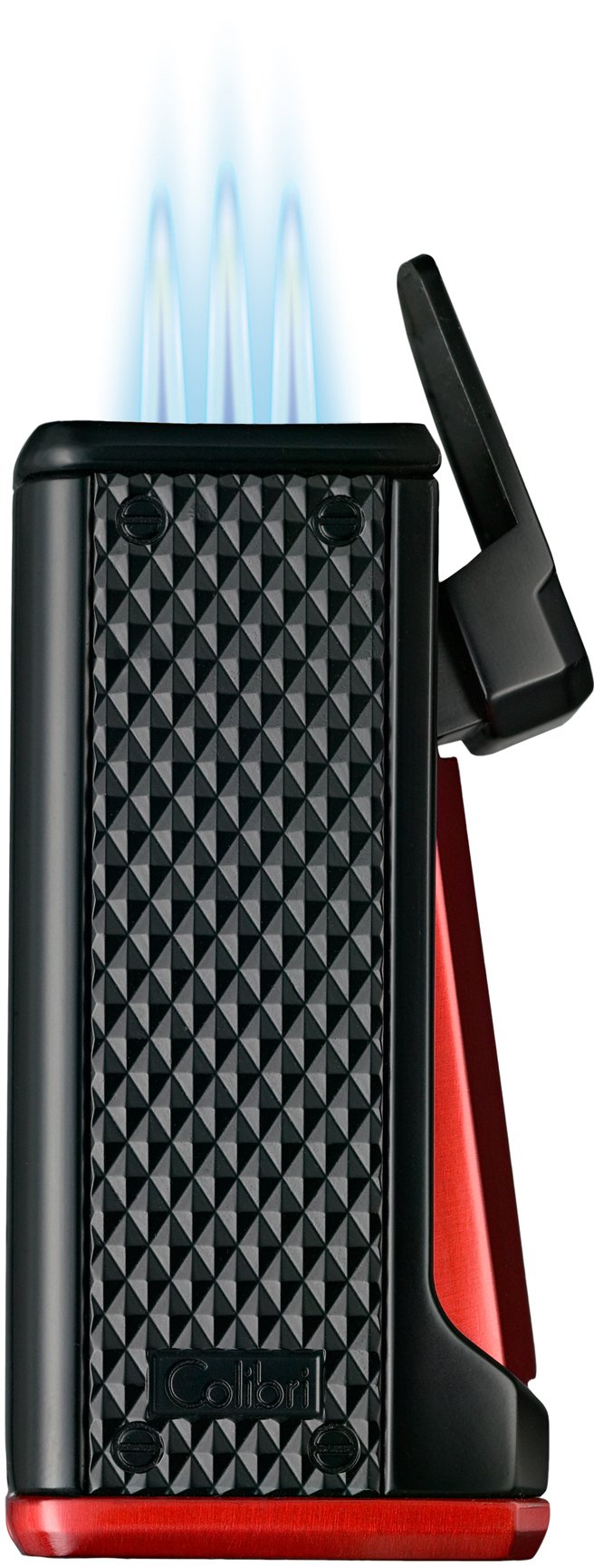 Colibri Monza III Zigarrenfeuerzeug schwarz-rosegold (295029) Laser