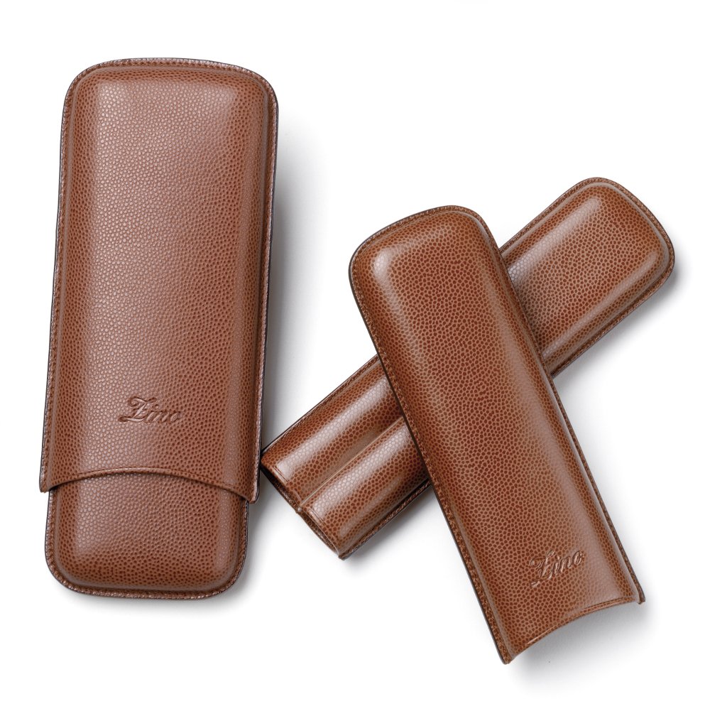 Zino Leder Cigarrenetui braun Corona 3 (C3 - 3543)