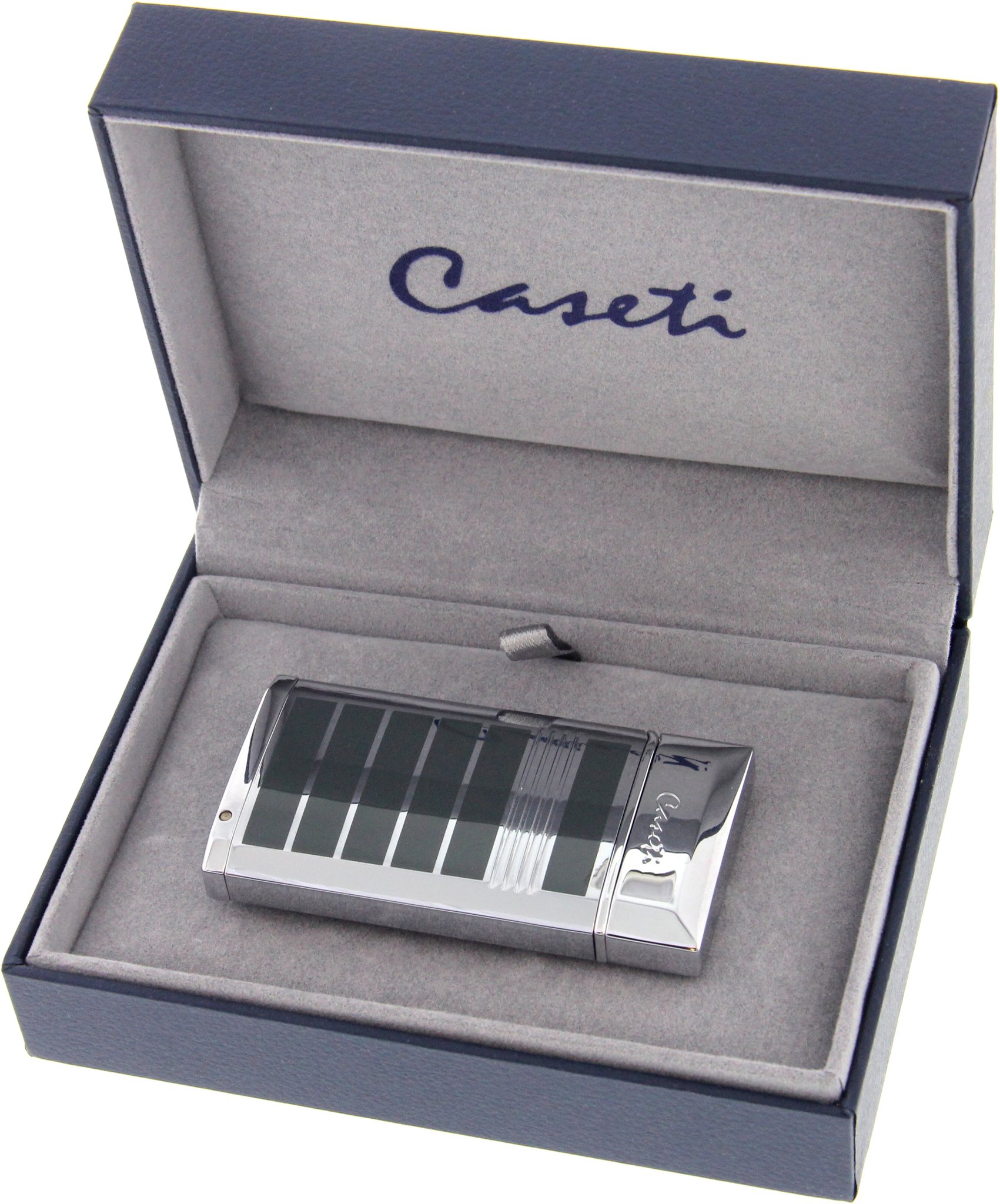 Caseti Paris Jetflame Feuerzeug Tours chrom-schwarz (281242) Detailbild