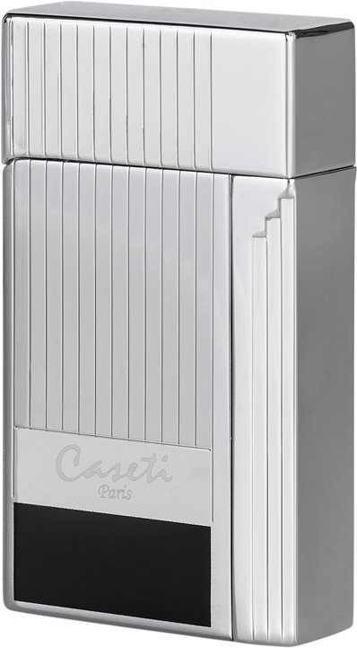 Caseti Paris Jetflame Feuerzeug Soleil chrom-schwarz (281430)