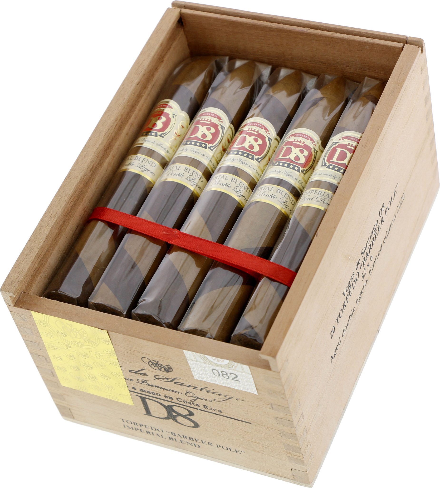 Vegas de Santiago D8 Torpedo "Barbeer Pole" Kiste offen