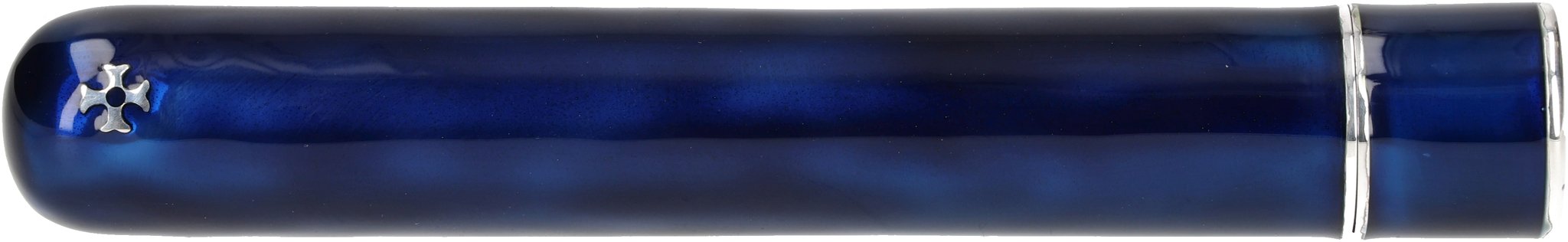 925er Sterling Silber mit blauer Emaille